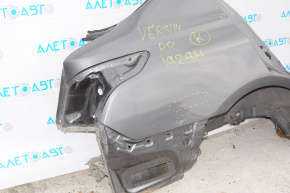 Quarter wing rear right Nissan Versa 12-19 usa graphite, pokes