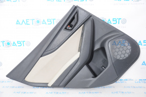 Door trim card rear left Subaru Impreza 5d 17-23 leather gray, scratches, cuts on leather