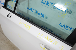 Molding door-glass central front left Subaru Impreza 17-23 GK black