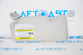 Right visor Subaru Impreza 5d 17-23 gray, without hook