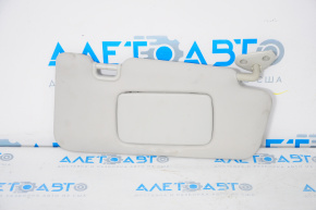 Right visor Subaru Impreza 5d 17-23 gray, without hook