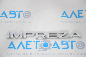 Emblem inscription IMPREZA trunk door Subaru Impreza 5d 17-23