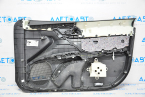 Front left door trim panel for Toyota Camry v70 18-23, black with black plastic insert, rubber armrest