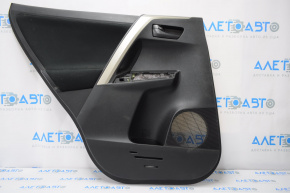 Door trim panel, rear left, Toyota Rav4 13-15, black with black insert