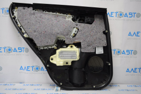 Door trim panel, rear right, Toyota Rav4 13-15, black with black insert