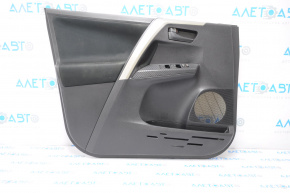 Door trim panel, front left, Toyota Rav4 13-15, black with black insert