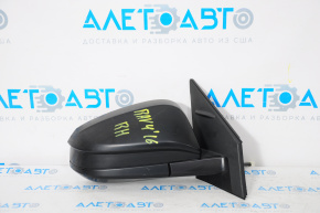 Side mirror right complete Toyota Rav4 13-14 prerest 3 pins, black