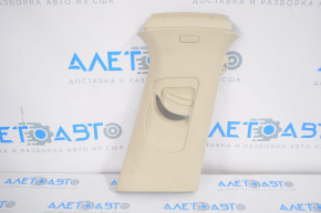 Center pillar trim upper belt right VW Jetta 11-18 USA beige, scratch