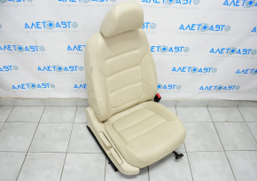 Passenger seat VW Jetta 11-18 USA without airbag, manual, leather beige