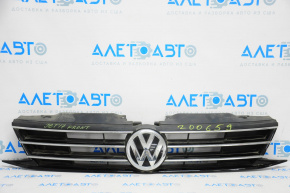Grille radiator grill VW Jetta 15-18 USA with badge, with chrome