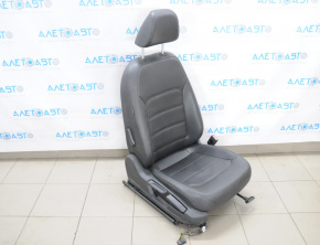 Passenger seat VW Passat b7 12-15 USA without airbag, manual, leather black