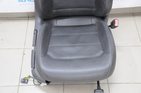 Passenger seat VW Passat b7 12-15 USA without airbag, manual, leather black