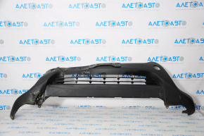 Front bumper bare lower part Toyota Rav4 13-15 prerest structure dented, tears, broken fasteners