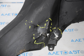 Front bumper bare lower part Toyota Rav4 13-15 prerest structure dented, tears, broken fasteners