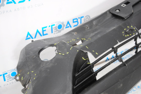 Front bumper bare lower part Toyota Rav4 13-15 prerest structure dented, tears, broken fasteners