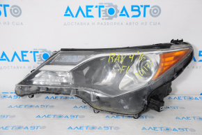 Headlight front left Toyota Rav4 13-15 bare pre-rest, broken housing