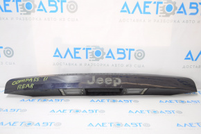 Jeep Compass 11-15 trunk door molding without chrome with license plate light and handle