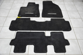 Set of floor mats for Toyota Highlander 14-19 cloth black