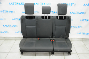 Rear row of seats 3 row Toyota Highlander 14-19 cloth dark gray