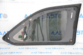 Rear left fixed window glass for Toyota Highlander 14-19, chrome, tinted, antenna