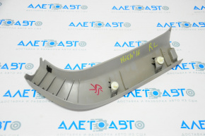 Left trunk door trim Toyota Highlander 14-19 gray, scratches