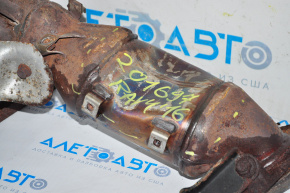 Exhaust manifold with catalytic converter Toyota Rav4 13-18 crumpled