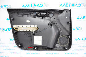 Door trim panel, front right, VW Jetta 11-16 USA, black with gray inserts