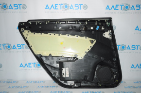 Door trim card rear right VW Passat b7 12-15 USA black with gray insert scratches defect fastener