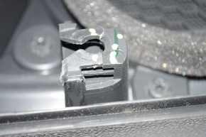 Door trim card rear right VW Passat b7 12-15 USA black with gray insert scratches defect fastener