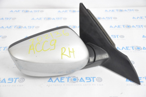 Side mirror right assembly Honda Accord 13-17 3 pins, gray