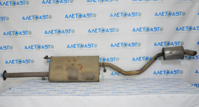Rear muffler with barrel for Toyota Highlander 14-16 3.5