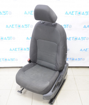 Driver's seat VW Passat b8 16-19 USA without airbag, mechanic, cloth black, missing plastic handle