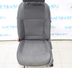 Driver's seat VW Passat b8 16-19 USA without airbag, mechanic, cloth black, missing plastic handle