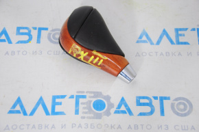 Lexus RX350 RX450h 10-15 leather and light wood gear knob