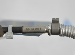 Exhaust gas temperature sensor VW Jetta 11-18 USA 2.0 TDI front catalytic converter, melted plug