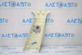 BMW X5 E70 07-13 beige center pillar trim, upper belt, left