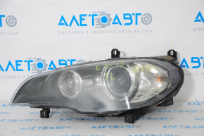Headlight front left bare BMW X5 E70 11-13 rest adaptive for polishing