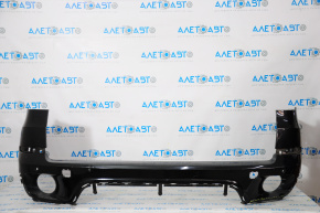 Bare rear bumper BMW X5 E70 11-13 black restyling for parking sensors, worn on the right