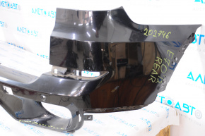 Bare rear bumper BMW X5 E70 11-13 black restyling for parking sensors, worn on the right