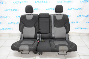 Rear row of seats 2nd row Jeep Cherokee KL 14-15 cloth black with gray inserts