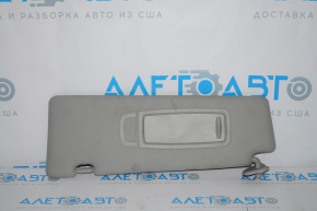 Left visor BMW X5 E70 07-13 gray, without hook, broken mount, dry cleaning required