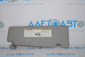 Left visor BMW X5 E70 07-13 gray, without hook, broken mount, dry cleaning required