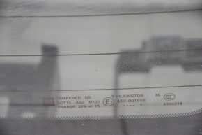 Rear glass of the trunk door lower Chevrolet Volt 11-15 tinted, scratches, contact unsoldered