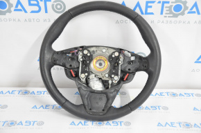 Naked steering wheel Ford Edge 15-18 leather black, without heating with lane control mechanism