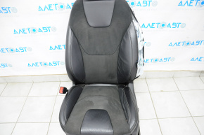 Driver's seat Ford Edge 15-17 without airbag, electric, combo leather black, heated, strelnu