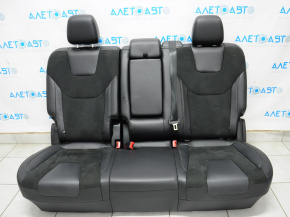 Rear row of seats 2 row Ford Edge 15-24 combo leather black, heated, Titanium
