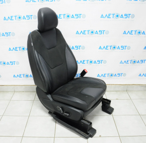 Passenger seat Ford Edge 15-17 without airbag, electric, combo leather black, heated