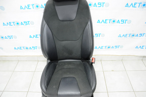 Passenger seat Ford Edge 15-17 without airbag, electric, combo leather black, heated