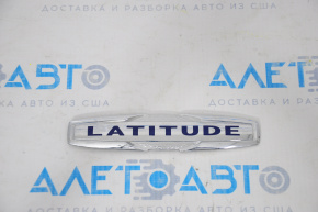 Emblem inscription LATITUDE tailgate Jeep Compass 17-24 chrome