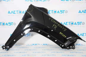 Front right wing Jeep Compass 17-25 black PXJ, dents